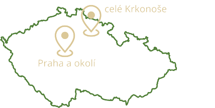 Mapa pokrytí služeb LK Zahrady